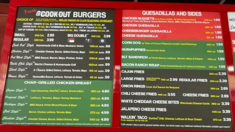 Cookout Menu | Trays, Hamburgers, Milkshakes, BBQ 121 cookout menu picture