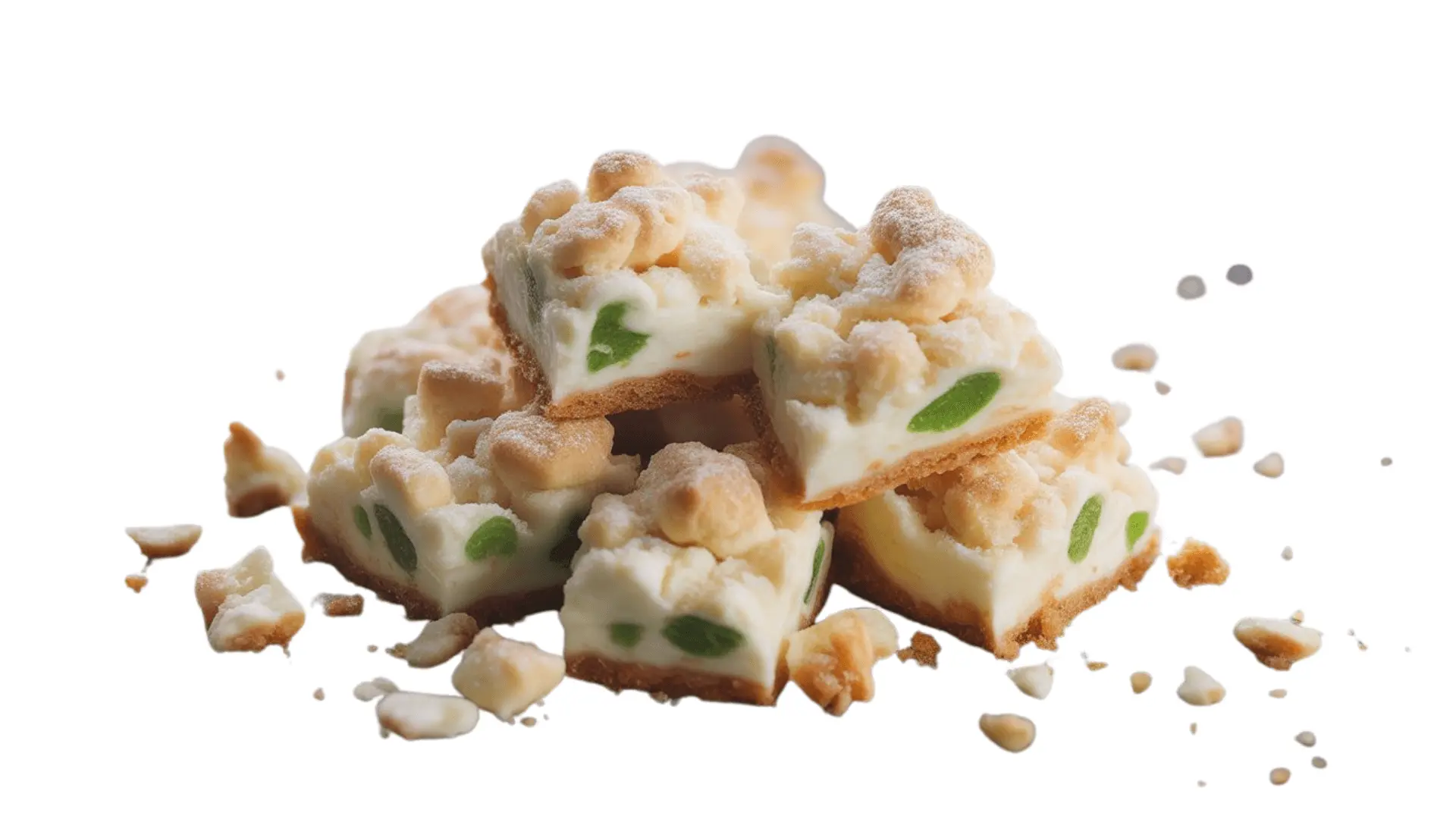 Cookout peppermint crumble topping