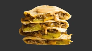 Cookout Menu 27 Cheeseburger Quesadilla