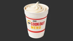 Cookout Menu 40 Vanilla Milkshake